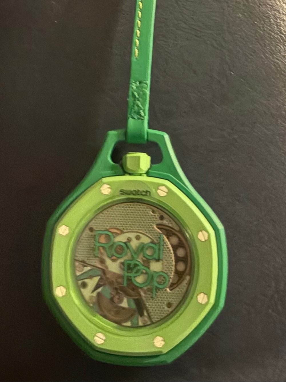 Swatch Royal Pop Pendant Watch in Green
